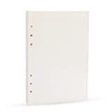 A5 Planner Inserts 6 Ring Binder Refill, Blank Paper Refills, A5 Planner Paper Blank Refills for Filofax,100gsm Thicker Paper-Harphia(A5 5.59x8.27'',Blank)