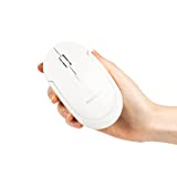 Macally Wireless Bluetooth Mouse for Mac, MacBook Pro / Air, iPad, and PC - Quiet Click and Comfortable Wireless Mouse - Compatible Wireless Apple Mouse - White Laptop Mouse Bluetooth