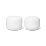 Nest WiFi Router with 1 Point - Mesh Router for Wireless Internet - Wi-Fi Extender with Smart Speaker - Works with Nest WiFi and Google WiFi Home Wi-Fi Systems - Snow