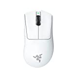 Razer DeathAdder V3 Pro Wireless Gaming Mouse: 64g Ultra Lightweight - Focus Pro 30K Optical Sensor - Fast Optical Switches Gen-3 - HyperSpeed Wireless - 5 Programmable Buttons - 90 Hr Battery - White