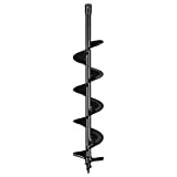 YesHom 6' Earth Auger Bit Fence Post Hole Digger Drill Bit for Gardening DIY Projects