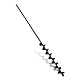 32' x 2' Extended Length Garden Auger Drill Bit for Planting Bulb & Bedding Plant Auger 100% Solid Barrel-No Need to Squat Post Hole Digger for 3/8' Hex Drive Drill- Earth Auger Bulb Planter Tool