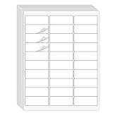 1' x 2-5/8' Address Labels 900 Labels Sticker Paper for Laser/Ink Jet Printer mailing Labels 8.5'×11' White 30 per Sheet