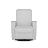 Evolur Raleigh Glider Chair , Recliner Chair, Swivel and Rocking Chair for Nursery in Misty Grey