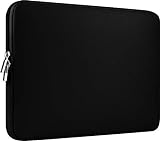 CCPK 15.6' Laptop Sleeve Compatible for 16' MacBook Pro 16 Inch 15' Mac Hp Acer Aspire 5 Samsung Lenovo Surface Book Envy x360 15 in Computer Cover 16in PC Carrying Case 15.6 Inch Bag Neoprene, Black