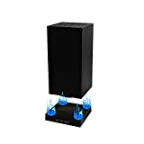 U/D Cooling Fan for Xbox Series X with 4 Fan and 3 USB Port Xbox Series X External Cooler Turbo Temperature Control Fan Console Standing Mount Cooling System