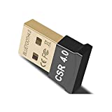 Bluetooth USB Adapter USB Dongle Bluetooth Receiver Transfer Wireless Bluetooth 4.0 Adapter for PC Laptop, Keyboard,Mouse,Headset,Skype Call, Support Windows 10 8 7 Vista XP,Linux