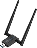 Blueshadow USB WiFi Adapter Gaming 1200Mbps -Dual Band 2.4G/5G WiFi ac Wireless Network Card Dongle w/2x 5dBi External Antennas for Desktop Laptop PC Windows 7/8/10, MAC OS,Linux. (Upgrade with 2 PA)