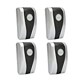 4PCS Electricity Power Energy Saver, 30000W Smart Home Electricity Energy Saving Device Power Saver Voltage Stabilizer for House Office Factory(US Plug)
