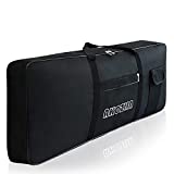 AKOZLIN 61 Keys Portable Padded Keyboard Case,Dimension 40'x6'x16', Electric Piano Keyboard Gig Bag (Black)