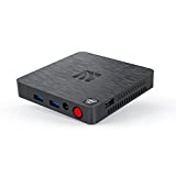 Mini PC Mini Desktop Computer All in One Computer Windows 10 for Business Gaming Study Home Office Celeron N3350 up to 2.4GHz 4GB DDR+64GB eMMC 4K HD WiFi5 BT4.0 Ethernet