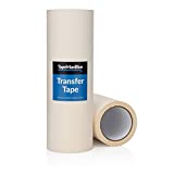 12' x 100' Roll of Paper Transfer Tape for Vinyl, Made in America, Premium-Grade Transfer Paper for Vinyl with Layflat Adhesive for Cricut Vinyl Crafts, Decals, and Letters