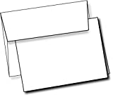 Heavyweight White Blank Cards With White Envelopes 5'x 7' Greeting Cards Blank Cards And Envelopes Printable Note Cards With Corresponding Envelopes (40 Pack)