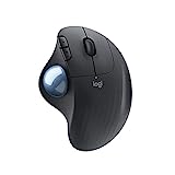 Logitech ERGO M575 Wireless Trackball Mouse - Easy thumb control, precision and smooth tracking, ergonomic comfort design, for Windows, PC and Mac with Bluetooth and USB capabilities - Graphite
