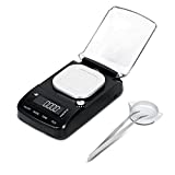 FEEDRON Digital Milligram Scale, Jewelers Scale, 50g×0.001g,0.02gn,Grain Scale,Powder Reloading, Gem, Medicine, lab, Touch Key,Tweezers,Metal pan,Batteries and AD Adapter, Weights Included
