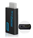 Wii to HDMI Converter, Wii2 to HDMI Video Audio Output with 3.5mm Audio Jack, Supports All Wii Display Modes 1080P 720P, Wii, Wii U, HDTV, Monitor, NTSC