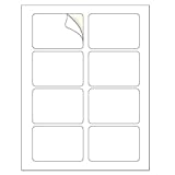 LotFancy Name Tag Stickers, 2 1/3' x 3 3/8', 160 Labels /20 Sheets, White Matte Finish, Adhesive Blank Badge Labels, Printable Sticker Paper for Inkjet / Laser Printer