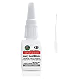 20g Jewelry, Crystal Glue, Adhesive for Jewelry, Crystal, Instantly Strong Adhesive for bonding Jewelry, Crystal, DIY, Rhinestone, Pearl, Gemstone, Necklace, Bracelet, Earring, Ring