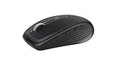 Logitech MX Anywhere 3 Compact Performance Mouse, Wireless, Comfort, Fast Scrolling, Any Surface, Portable, 4000DPI, Customizable Buttons, USB-C, Bluetooth - Graphite (Renewed)