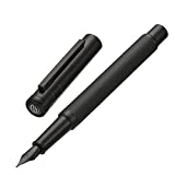 Black Forest Fountain Pen Fine Nib Classic Design with Converter and Metal Pen Case Set by Asvine