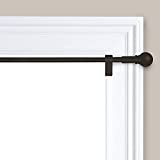 Maytex Twist and Shout Easy to Install Adjustable Tension Decorative Window Curtain Rod, 48 inches to 84 inches, Oil Rubbed Bronze