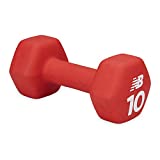 New Balance Dumbbells Hand Weights (Single) - Neoprene Exercise & Fitness Dumbbell for Home Gym Equipment Workouts Strength Training Free Weights for Women, Men (10 Pound), 10lb