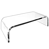 AMT Premium Acrylic Monitor Stand Clear Monitor Stand Clear Monitor Riser Laptop/PC/Multimedia Monitor Stand for Home Office School Business, Holder Clear Monitor Stand