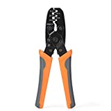 IWISS Non Insulated Open Barrel Terminal Crimp Tool - Wire Crimper for Molex, Delphi, AMP/Tyco, Harley, PC/Computer, Automotive 24-14 AWG