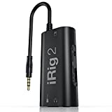 IK Multimedia iRig 2 Portable Guitar Audio Interface, Lightweight Audio Adapter for iPhone, iPad and Android Smartphones and Tablets, with Instrument Input and Headphone/amplfiier Outs