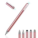 Penyeah Diamond Stylus Pen for iPad, Multi-Tips Capacitive Stylist Pens for Touch Screens, Universal for Apple iPhone/Ipad/Android/Microsoft/Surface Laptop Tablet - Rose Gold