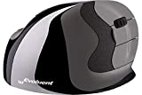 Evoluent VerticalMouse (The Original Brand Since 2002) VMDSW Small Size Right Hand Ergonomic Mouse with USB Wireless Receiver