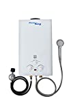 Flame King Tankless Outdoor Portable Propane Gas 10L 2.64GPM Water Heater 68,000 BTU for Hot Water Shower, RV, Camping, Farm, Cabins