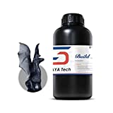 Siraya Tech Build 3D Printer Resin High Resolution Non-Brittle Tappable Engineering Resin 405nm UV-Curing Standard Photopolymer Rapid Resin for LCD DLP 3D Printing 8K Capable (Smoky Black, 1kg)