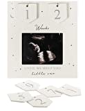 Sonogram Picture Frame | Countdown Weeks | Keepsake Baby Ultrasound Frame | Great Gift for Expecting Parents | Nursery Décor | Best Baby Announcement | Love at First Sight (6.5 x 6 Inches)