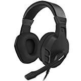 NUBWO U3 3.5mm Gaming Headset for PC, PS4, PS5, Laptop, Xbox One, Mac, iPad, Nintendo Switch Games, Computer Game Gamer Over Ear Flexible Microphone Volume Control with Mic - Black