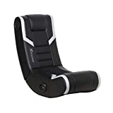X Rocker 5110301 Eclipse Floor Rocker 2.0 BT, 31' x 16.5' x 27.5', Black/Silver