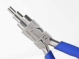 German Heavy Duty - 6-in-1 Bail-Making Pliers, Loop Sizes 2 – 9 Millimeters, Jewelry Making Supplies with Non-Slip Comfort Grip Handle (Cynamed)