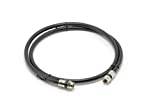 3' Feet, Black RG6 Coaxial Cable (Coax Cable) with Weather Proof Connectors, F81 / RF, Digital Coax - AV, Cable TV, Antenna, and Satellite, CL2 Rated, 3 Foot