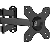 WALI TV Wall Mount Articulating LCD Monitor Full Motion 15 inch Extension Arm Tilt Swivel for Most 13 to 30 inch LED TV Flat Panel Screen with VESA up to 100x100mm (1330LM), Black