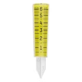 Taylor Precision Products 2702N ClearVu 6' Capacity Rain/Sprinkler Gauge, Clear, White