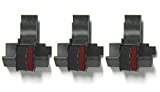 (3 Pack) COMPUMATIC Replacement Calculator Ink Roller Black/Red IR-40T CP13 Compatible with P23-DH V, P23-DHV-3, P27-DH and More