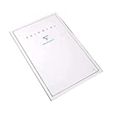 Clairefontaine Tablets 'Triomphe' Stationery - Ruled 50 sheets - 8 1/4 x 11 3/4 Extra White - For Calligraphers, Fountain Pen Users, and Fine Correspondence