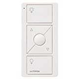 Lutron Pico Smart Remote Control for Caséta Smart Dimmer Switch | PJ2-3BRL-WH-L01R | White