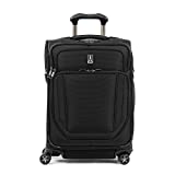 Travelpro Crew Versapack Softside Expandable Spinner Wheel Luggage, Jet Black, Carry-On 21-Inch