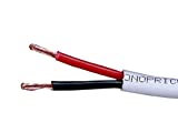 Monoprice 102821 Access Series 14 Gauge AWG CL2 Rated 2 Conductor Speaker Wire/ Cable - 250ft Fire Safety In Wall Rated, Jacketed In White PVC material 99.9% Oxygen-Free Pure Bare Copper