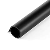 Selens Black PVC Photography Backdrop Matte & Reflective PVC Background 24x51inches (60x130cm) Dual Side Vinyl Photo Backdrop for Product Video Photography Studio
