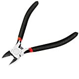 BOENFU Wire Cutters for Crafts Flush Cut Pliers 6 Inch Wire Clippers Micro Side Cutters for Artificial Flowers, Fencing, Chicken Wire, Jewelry Making, Electronics | Black