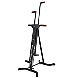 Vertical Climber Exercise Machine for Home Gym with 4 Metal Guide Rails Folding Exercise Climber Cardio Workout Machine 5-Level Resistance Stair Stepper Newer Version,Easy to Assemble