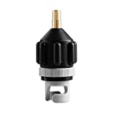 HEYTUR Inflatable Boat SUP Pump Adaptor Standard Schrader Conventional Air Pump Air Valve Adapter Spoke Plate Attachment(Black)
