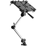 Mount-It! Laptop Vehicle Mount | No-Drill Computer Mounting Bracket for Front Passenger Seat | Sturdy and Full Motion Lockable Joints, Fits Laptops Up to 17'